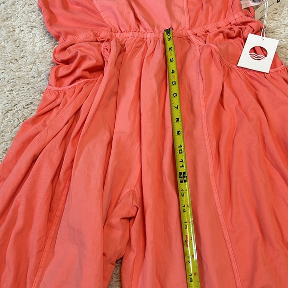 NWT ANTHRO L Daily Practice by Anthropologie Lights Out Jumpsuit in coral - Picture 9 of 11